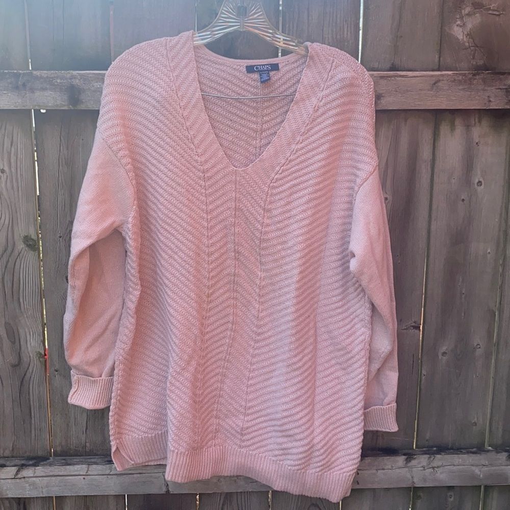 Chaps shimmer sweater sz. XL